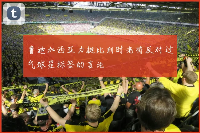 鲁迪加西亚力挺比利时老将反对过气球星标签的言论
